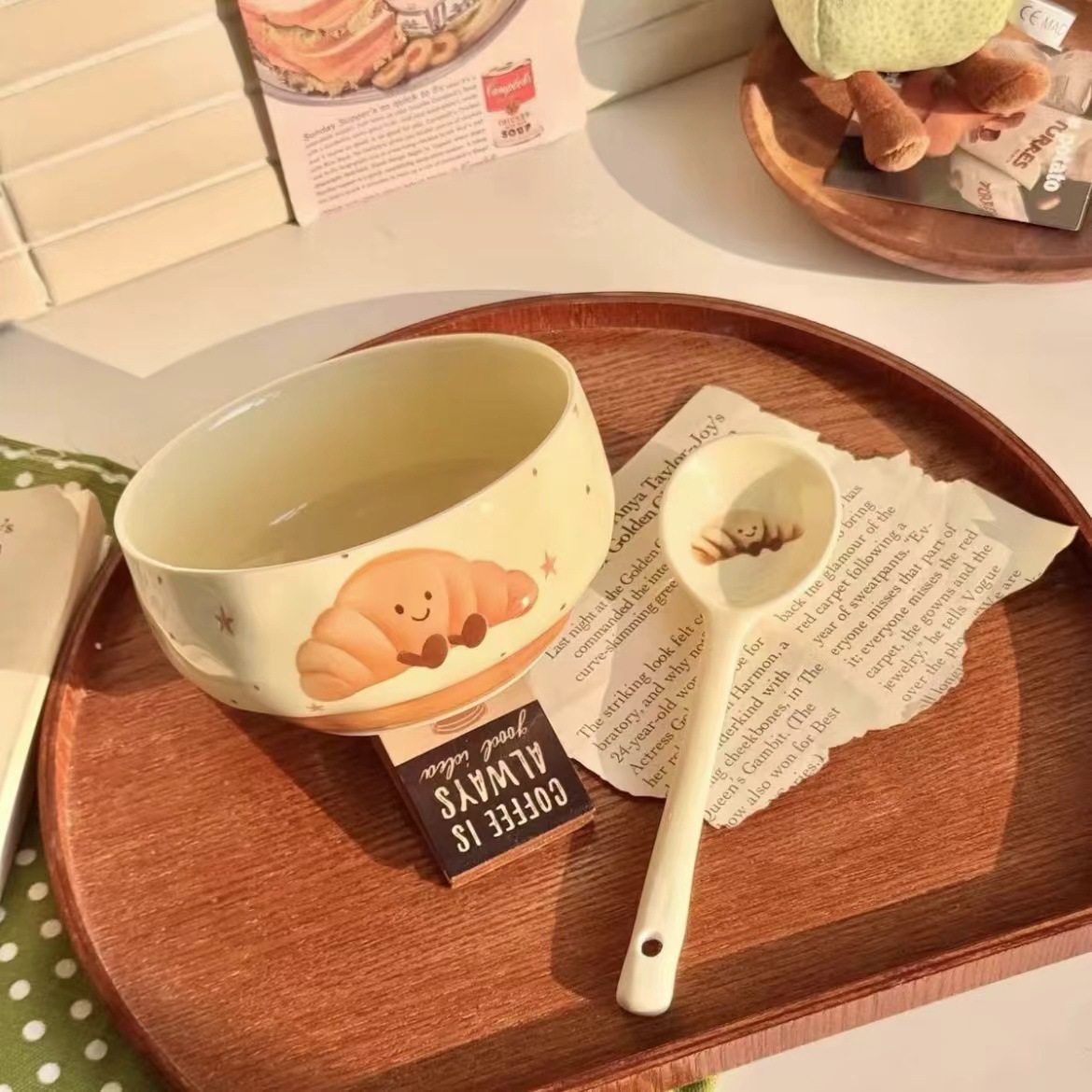 【Croissant】Rice bowl + spoon