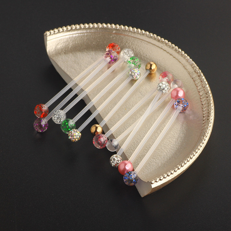Labret piercing jewelry detail image