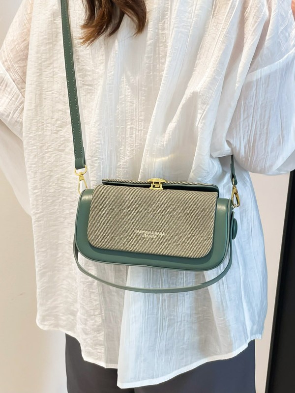 Bolso de moda bolso femenino estilo coreano tendencia transfronterizo pequeño cuadrado bolso 2025 nicho de alta gama a juego de color casual bandolera