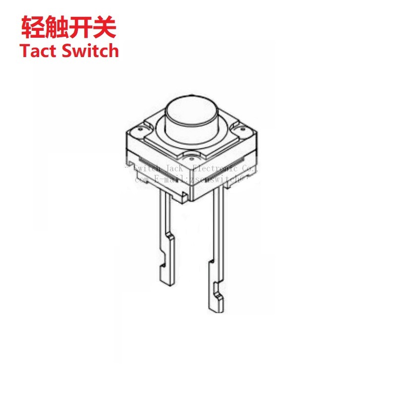迷你按钮轻触开关2脚 小型防水轻触开关2脚  按键开关防水6.2MM