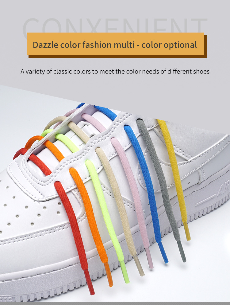 Solid Color Shoe Accessories Polyester Metal All Seasons Shoelace Shoe Buckle display picture 6