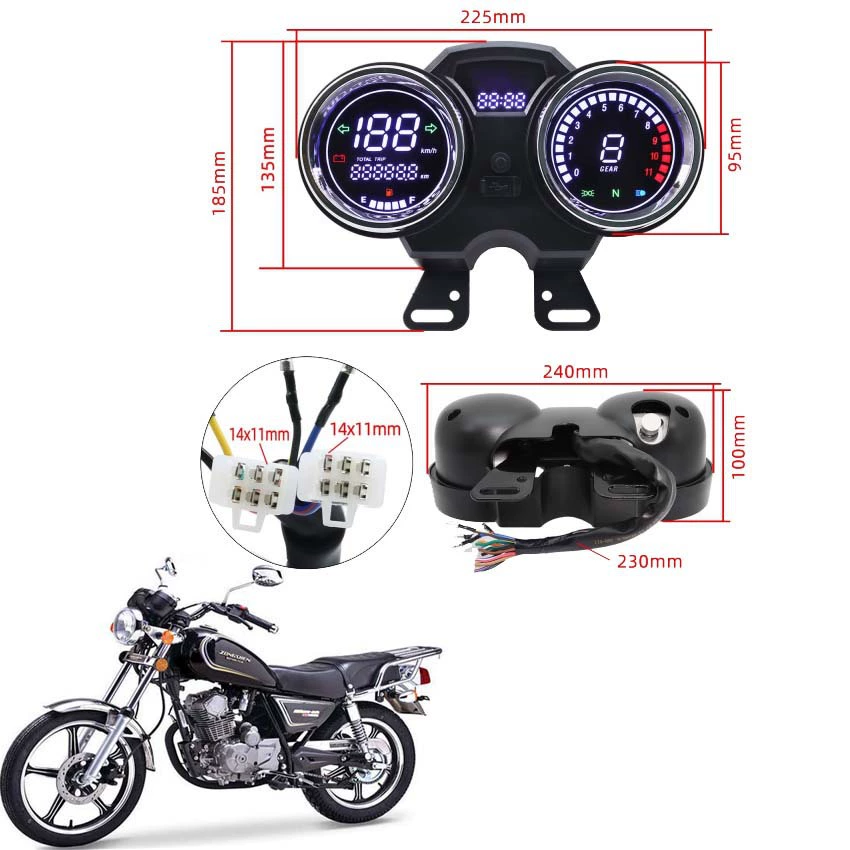 Южноамериканский мотоцикл Carguero 200 Italika RC200 RC250thunder 125 прибор