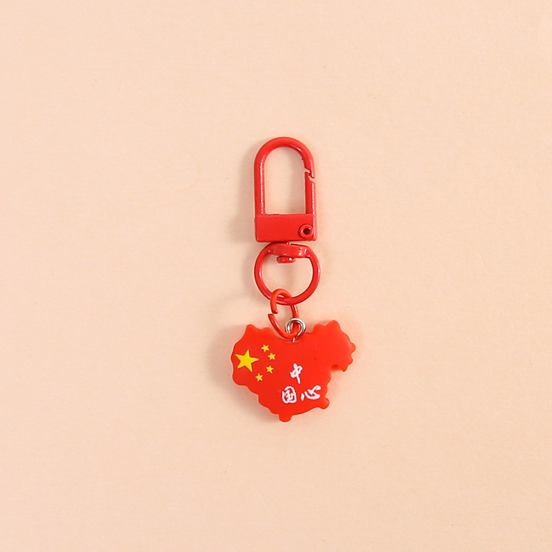 红色国庆元素挂件门扣手工diy钥匙扣挂件包包挂件饰品批发|undefined