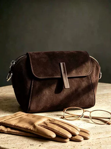 2026 Cross-border Hot-Selling Crossbody Bag, Versatile Fashion Small Square Bag, Suede Women's Bag, Unique Design Shoulder Bag, Coin Purse