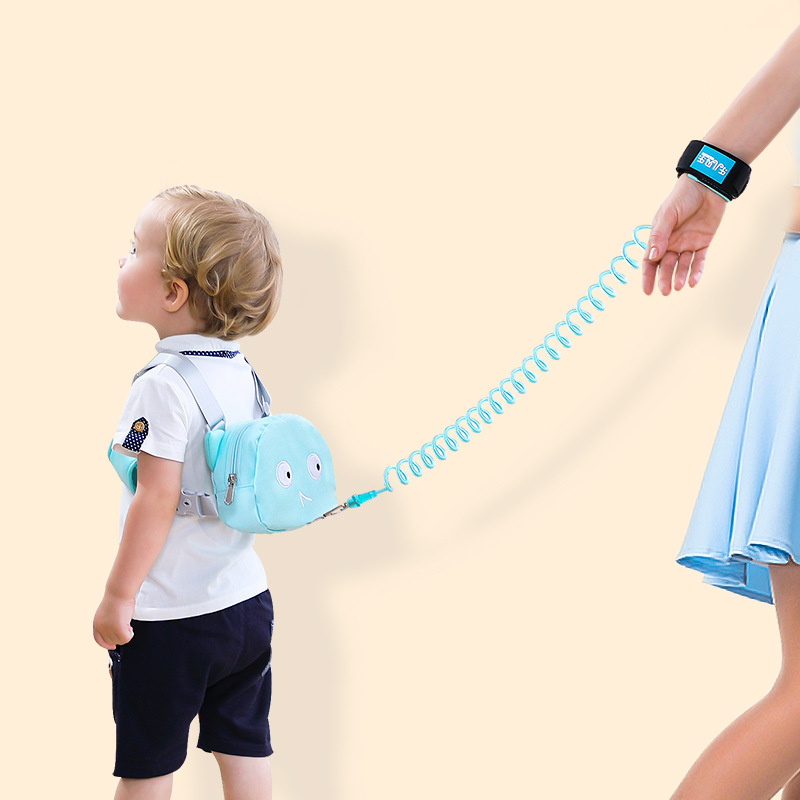Mochila anti-perdida para niños Cinturón de seguridad para bebés Cuerda de tracción Anti-perdida para caminar Mochila escolar para niños Anti-perdida Cuerda antideslizante para bebés Artefacto