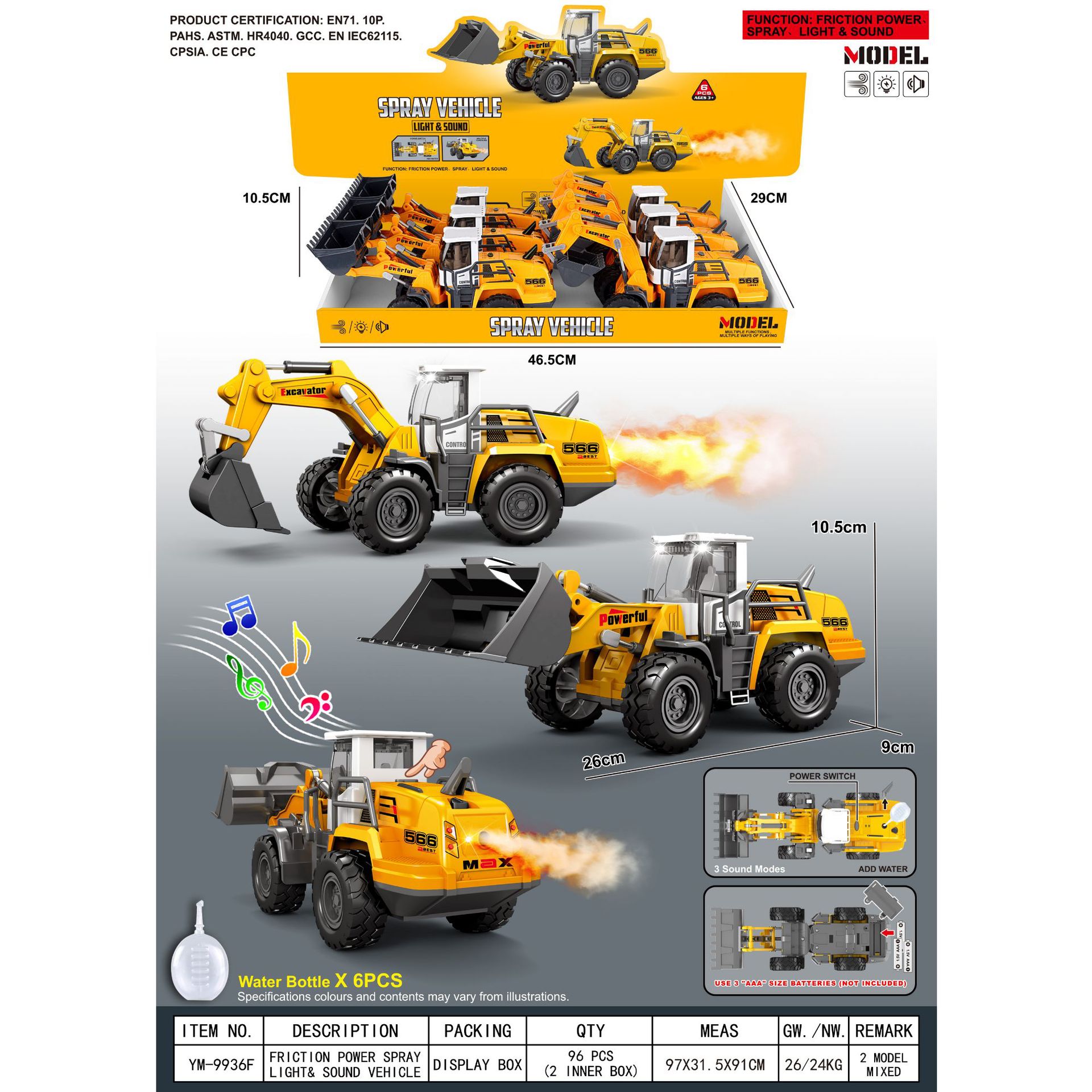 YM - 9936F 96 cajas