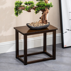 Tea stool small square stool small stool solid wood bamboo living room home use small round stool new Chinese style tea room tea table chairs low stool