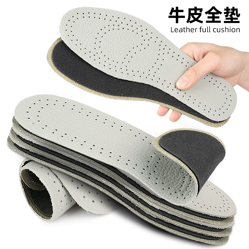 Подставка кожаная поверхность Haiori повседневная стелька утолщенная головная кожа всасывает пот, дышащий и амортизирующий четыре сезона воловья кожа