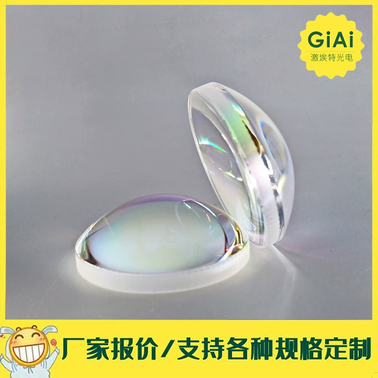 Прямые продажи с завода плоско-выпуклых линз из материала K9 для щелевых ламп, видимый световой диапазон, спецификации могут быть настроены под заказ.