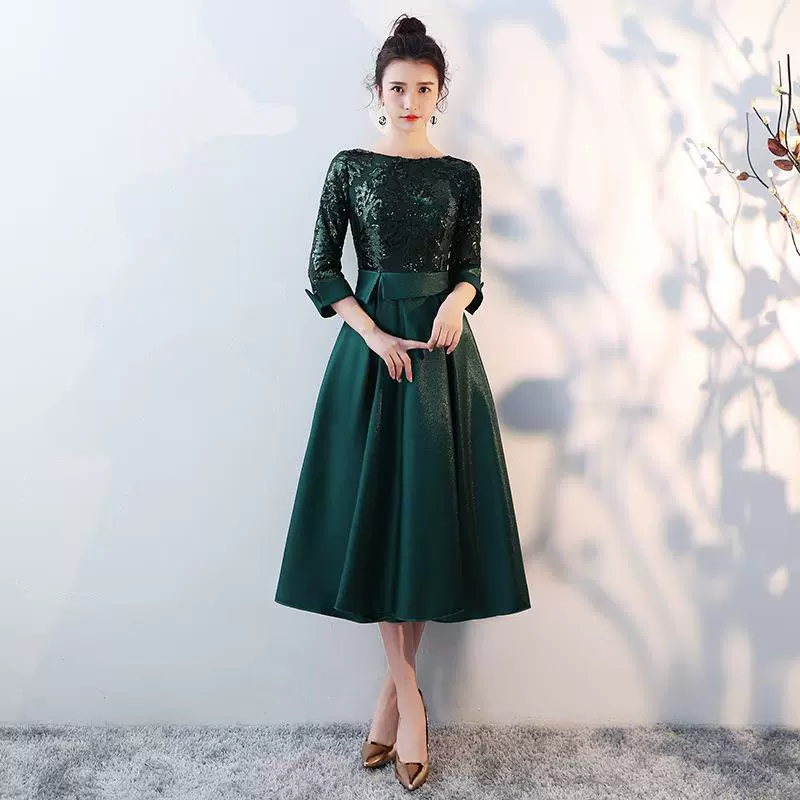Весеннее длинное вечернее платье - кружевной Bodice, атласная юбка, элегантное платье в бордовом, хаки, зелёном