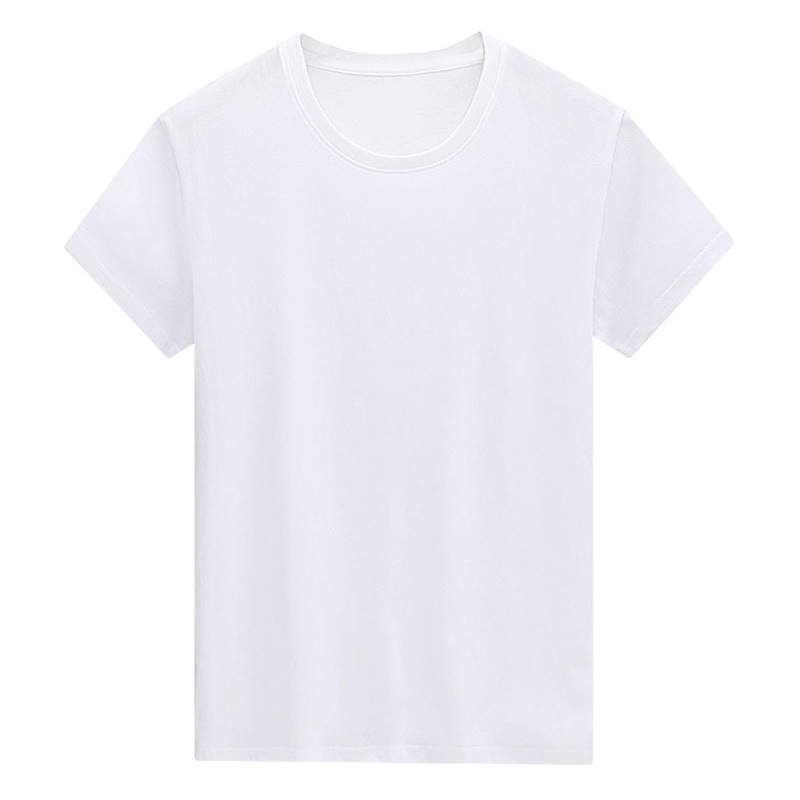 Estilo japonés 220g camiseta pesada de los hombres de manga corta de algodón de verano cuello redondo Camiseta suelta color sólido camisa de fondo pareja media manga