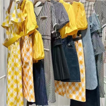 郁香菲25夏季高端连衣裙品牌折扣女装专柜撤柜尾货直播实体店货源