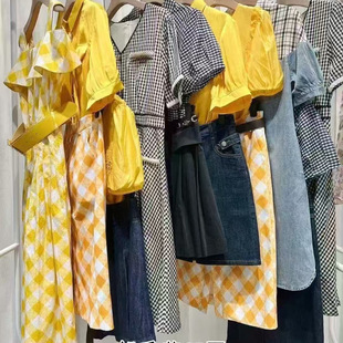 Yuxiangfei 25 Summer High-end dress Brand Discount Women's Clothing Counter Withdraws Counter Tail Goods Live Store Supply