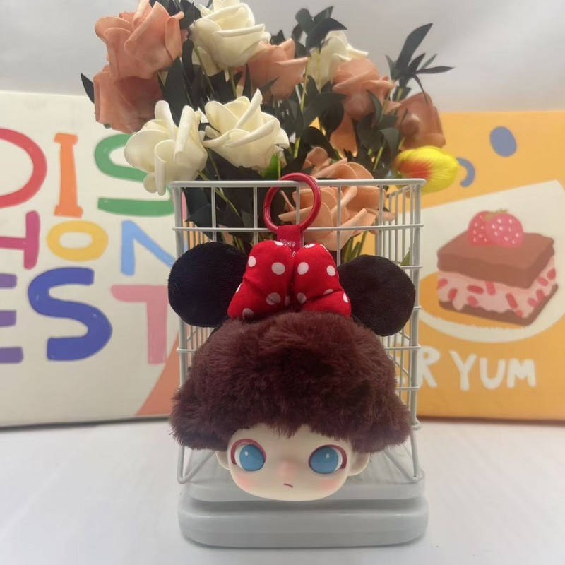 新製品 DIMOMO 小頭シリーズビニールぬいぐるみキーホルダー女の子かわいいバッグペンダント車のキーチェーンバッチ|undefined