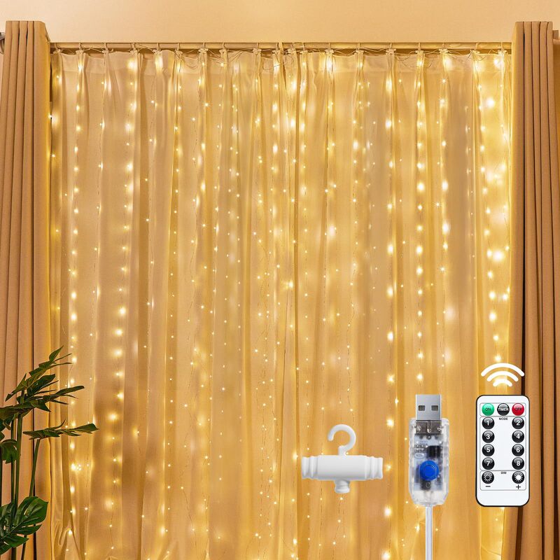 Bedroom Curtain Lights Led Outdoor Hanging String Lights Fairy Lights Indoor Christmas Wedding Party Birthday Decoration Lights