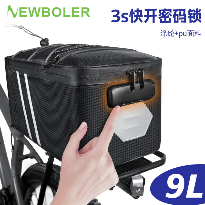 Bicycle Riding Bag, Rear Seat Bag, Electric 10L Rear Pannier Bag, Rack Bag, Mountain Bike Tail Bag, Storage Box