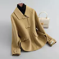 Стильный короткий двухсторонний бархатный пиджак женский свободный большой размер женский толстый осенний и зимний толстый двухсторонний шерстяной топ новый
