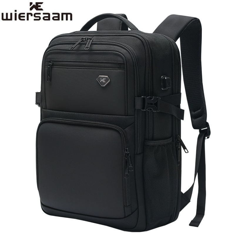 Cross-border men's high-end backpack, multi-functional business laptop bag with combination lock, large capacity.