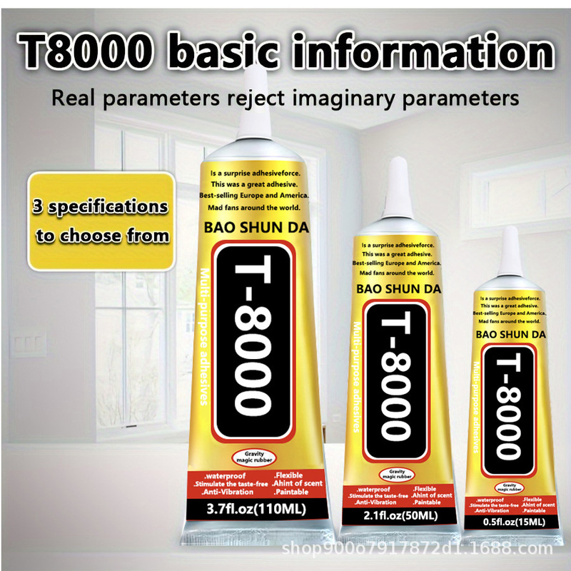 T8000 mobile phone screen glue sealant back cover super glue jewelry stick drill manual drill acrylic transparent