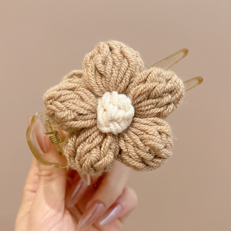 Otoño e invierno, cabello grande, agarre femenino, clips de tiburón de alta calidad, clips de cabello de piel de amor, pinzas de felpa cálidas, al por mayor