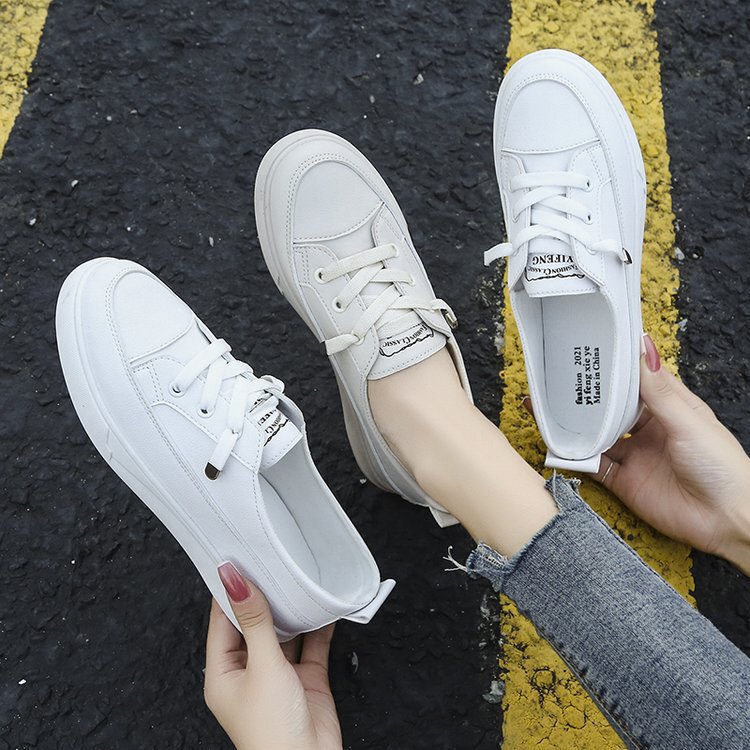 Autumn thin small white shoes women's running volume 2022 Spring and Autumn New Joker casual board shoes lazy flat pedal