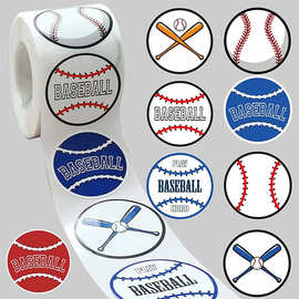 亚马逊运动派对用品BASEBALL棒球贴纸标签