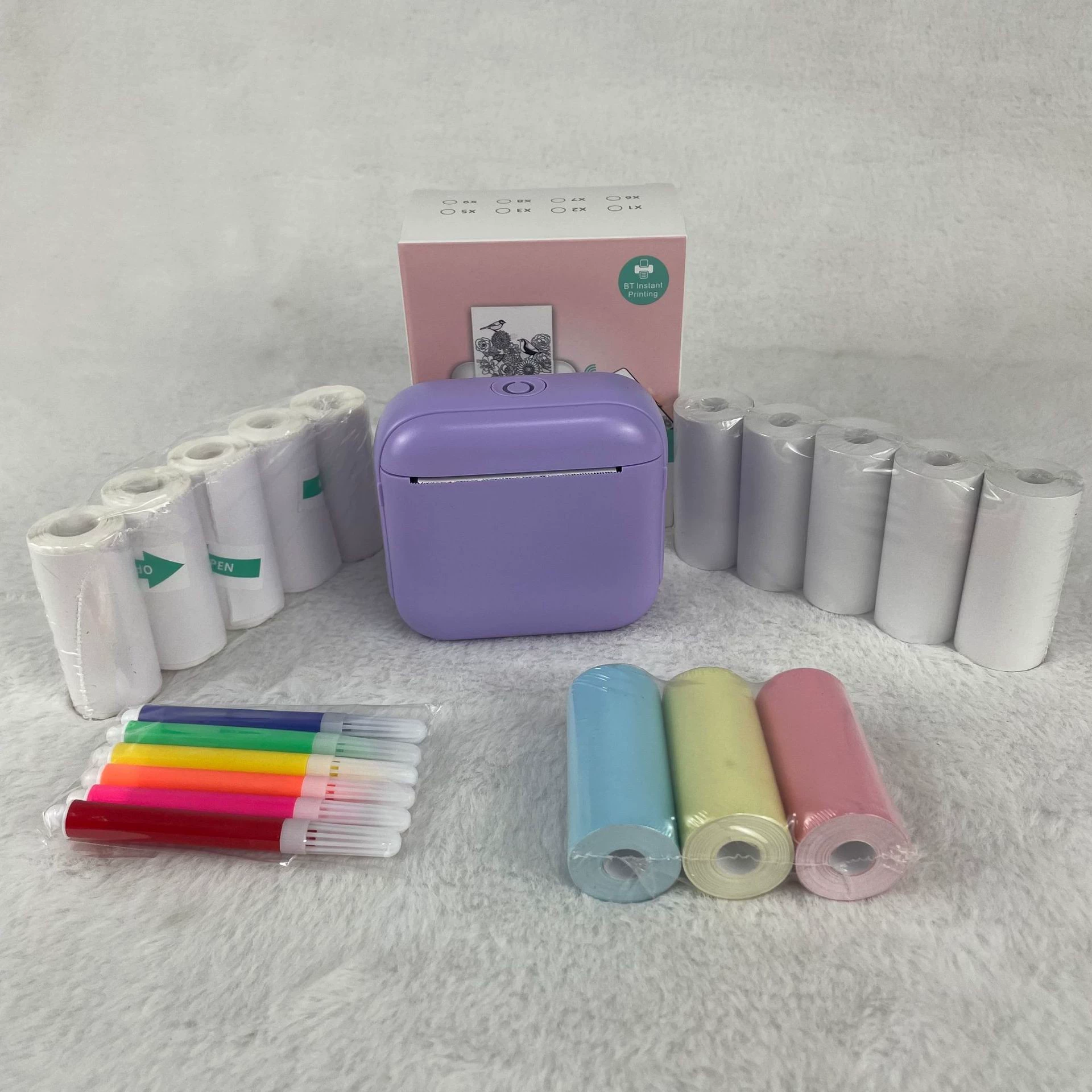 Pocket Printer X6, handheld Bluetooth thermal photo printer, portable 10.7×9×5.5 cm
