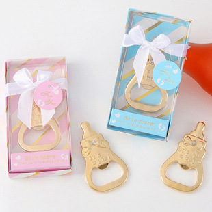 Baby baby full moon birthday party small gift beer bottle opener European and American creative bottle beer bottle opener gift