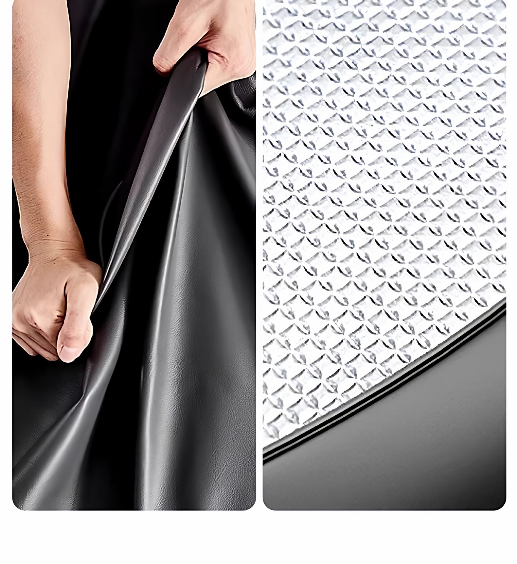 Battery Electric Vehicle Seat Cover, Universal for All Seasons, Sun Protection, Waterproof, Heat-Insulating Leather Cover, Scooter Seat Cushion Cover