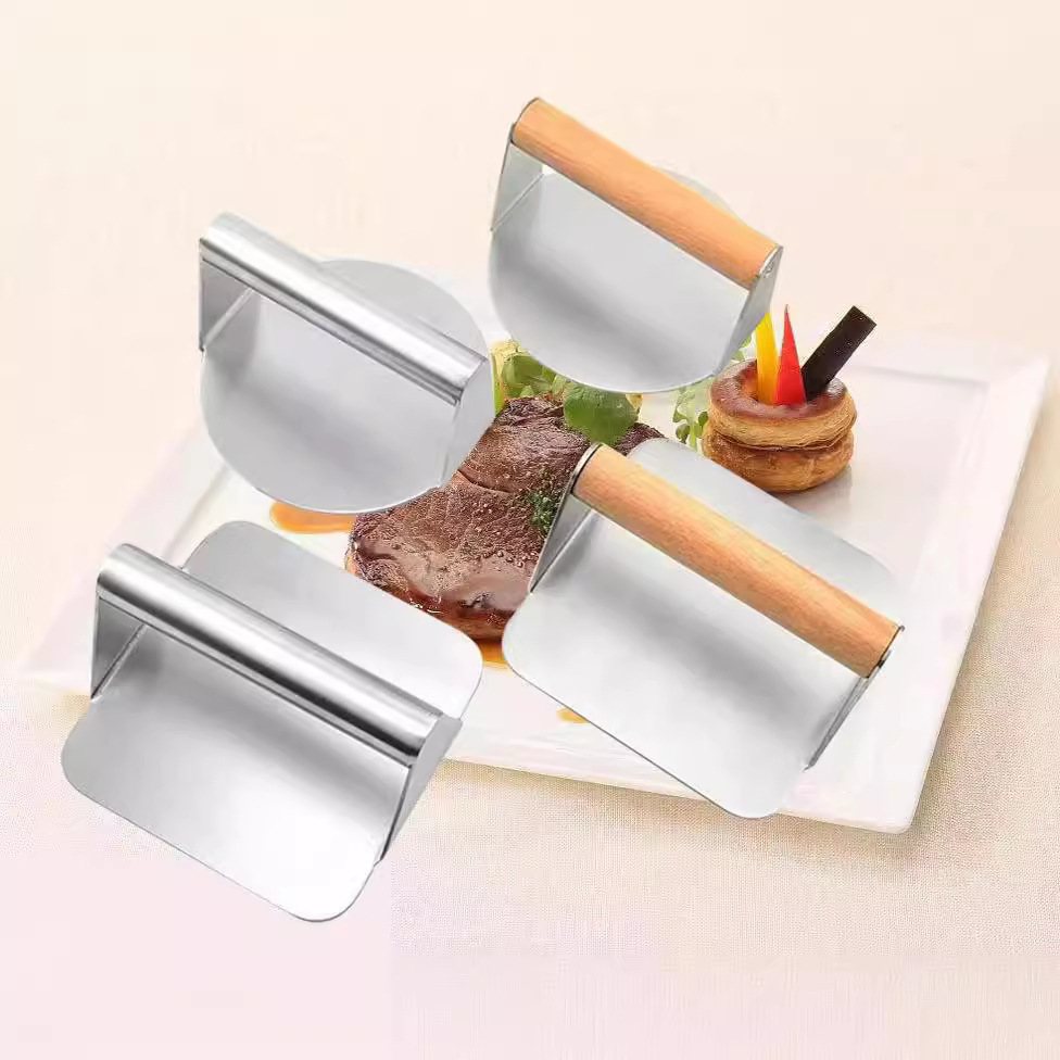 Нержавеющая сталь для прессования мясной рулет для прессования квадратной круглой мясной доски Гамбургер для прессования мясной доски кухонный инструмент для пятно