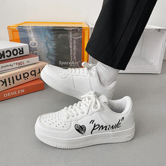 原chang小眾設塗鴉板鞋情侶學生復古男鞋休閒運動鞋子小白鞋