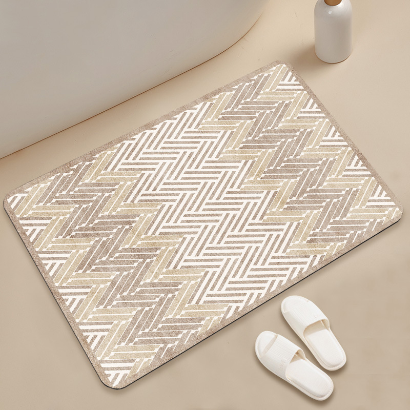 Transfronterizo temu venta caliente simple puerta de entrada alborilla cocina de baño absorción rápida secado alborilla antideslizante al por mayor