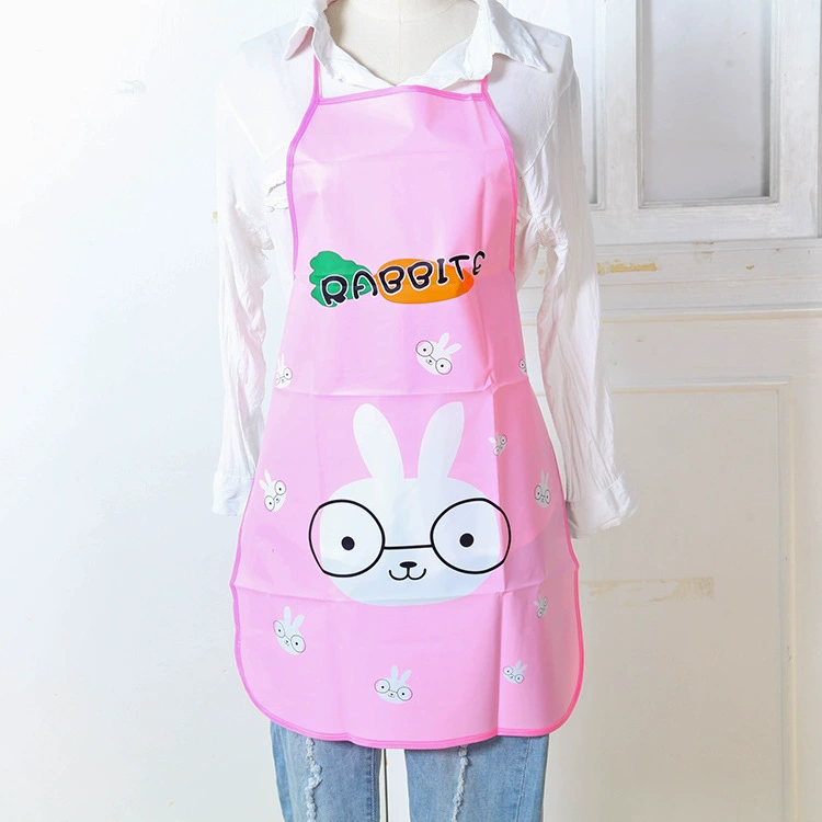 Фартук в корейском стиле с завязками на шее, с рисунком принцессы, для кухни, маслостойкий, водонепроницаемый, без рукавов, полуперчатый фартук