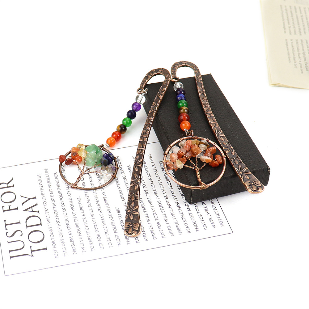 Hot Sale Vintage Natural Gravel Crystal Handmade Bookmarks display picture 2