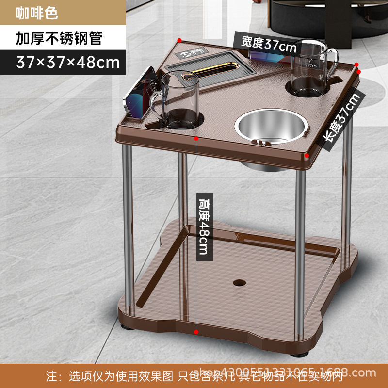 Mesa de mahjong, mesa de centro, estante de té, sala de ajedrez y cartas, mesa de café pequeña junto a la máquina de mahjong, cenicero, estante para vasos de agua, mesa de té de la casa de mahjong