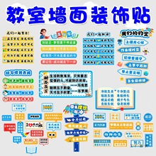 班级公约班主任寄语教室墙面布置励志标语班级文化墙中小学幼儿园