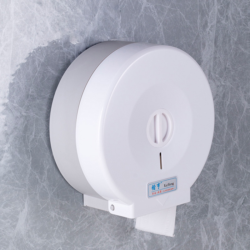 Caja de pañuelos de rollo grande Caja de papel de rollo de hotel Caja de papel de papel de baño de inodoro Caja de papel grande montada en la pared sin perforación