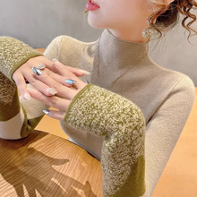 半高领毛衣女款2025新款秋冬爆款显瘦洋气中领打底衫针织内搭女装