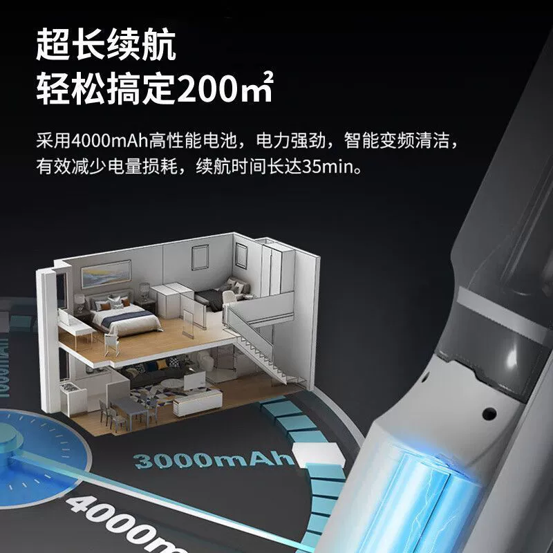 Haier двойная щетка-полировка пола с двумя источниками питания, интеллектуальный всасывания и мойка, самоочистка, большая мощность всасывания, автоматическая.