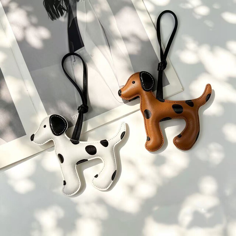 In-Stock Pu Leather Puppy Pendant, Fashionable Versatile Bag Accessory, Hand-Sewn Keychain, Phone Chain, Small Pendant In-Stock Pu Leather Puppy Pendant, Fashionable Versatile Bag Accessory, Hand-Sewn Keychain, Phone Chain, Small Pendant