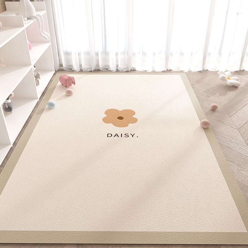 漫画かわいいゲームパッド家庭用拭き取りフリーレザーカーペット裁断可能防水防油リビングカーペット