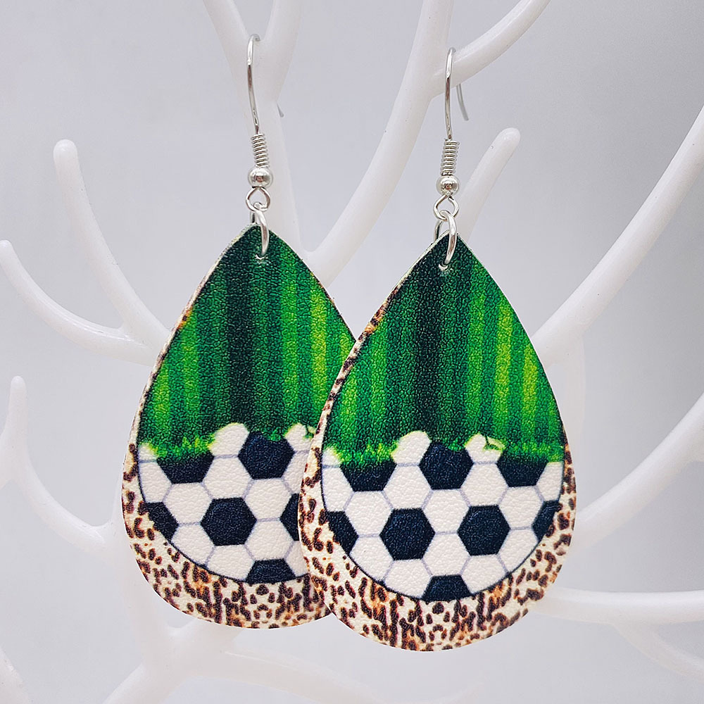 Fashion Ball Pu Leather Women's Drop Earrings 1 Pair display picture 4