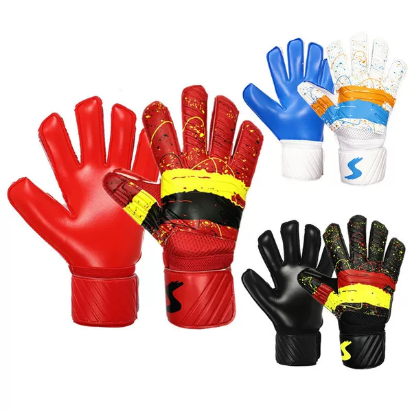 New Anti-Slip, Wear-Resistant and Breathable Competition Professional Training Goalkeeper Gloves with Finger Protection and Latex Palm Protection