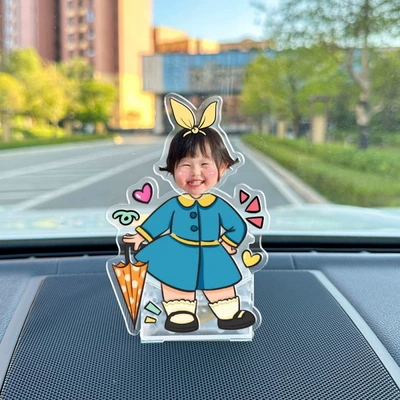 Car ornaments – creative - vehicle-mounted-solar-battery-dual-use-model-single-person-shaking-head-f63-model