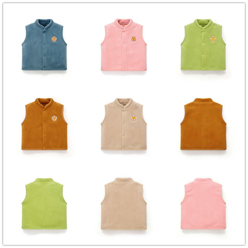 Autumn children's cartoon vest with down for boys