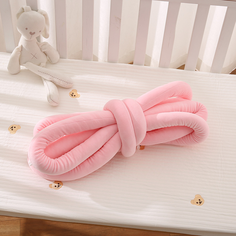 Cama de bebé ins cama de torsión perimeter tira de protección trenzada bebé cama de empalme para niños protector de tela trenzada para recién nacidos