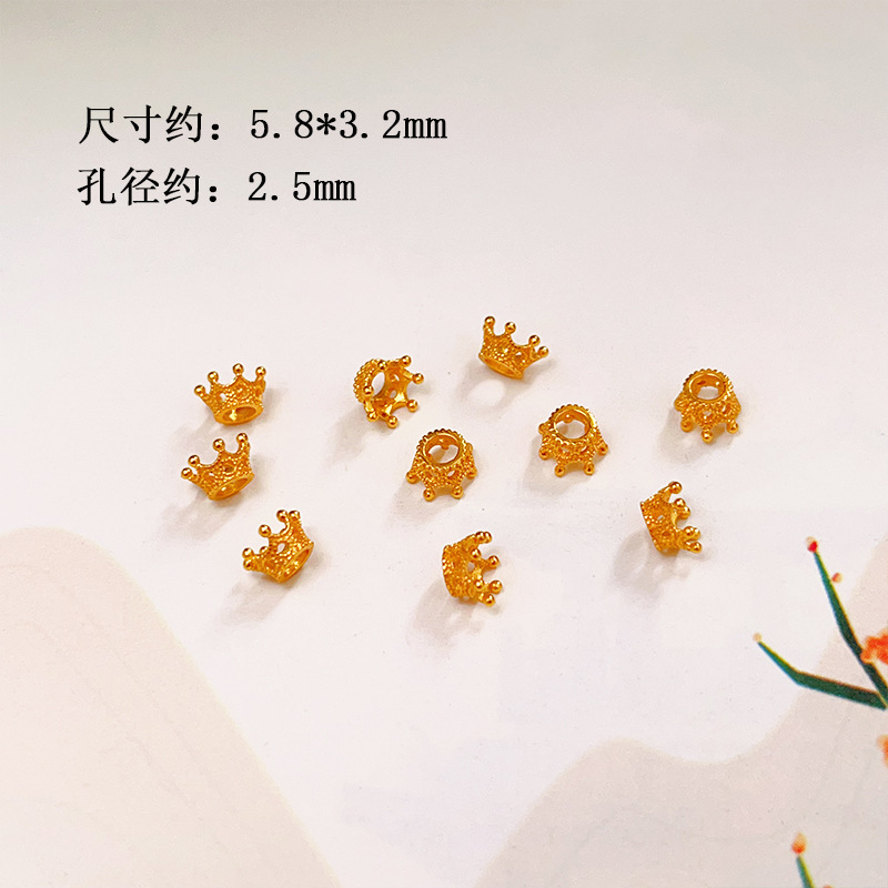 S925 ancient silver gold-plated diamond ball waist-shaped separator bead bracelet jewelry DIY accessories wholesale