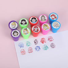 儿童印章卡通小盖章幼儿园学生速干玩具印泥厂家直销创意印章礼盒