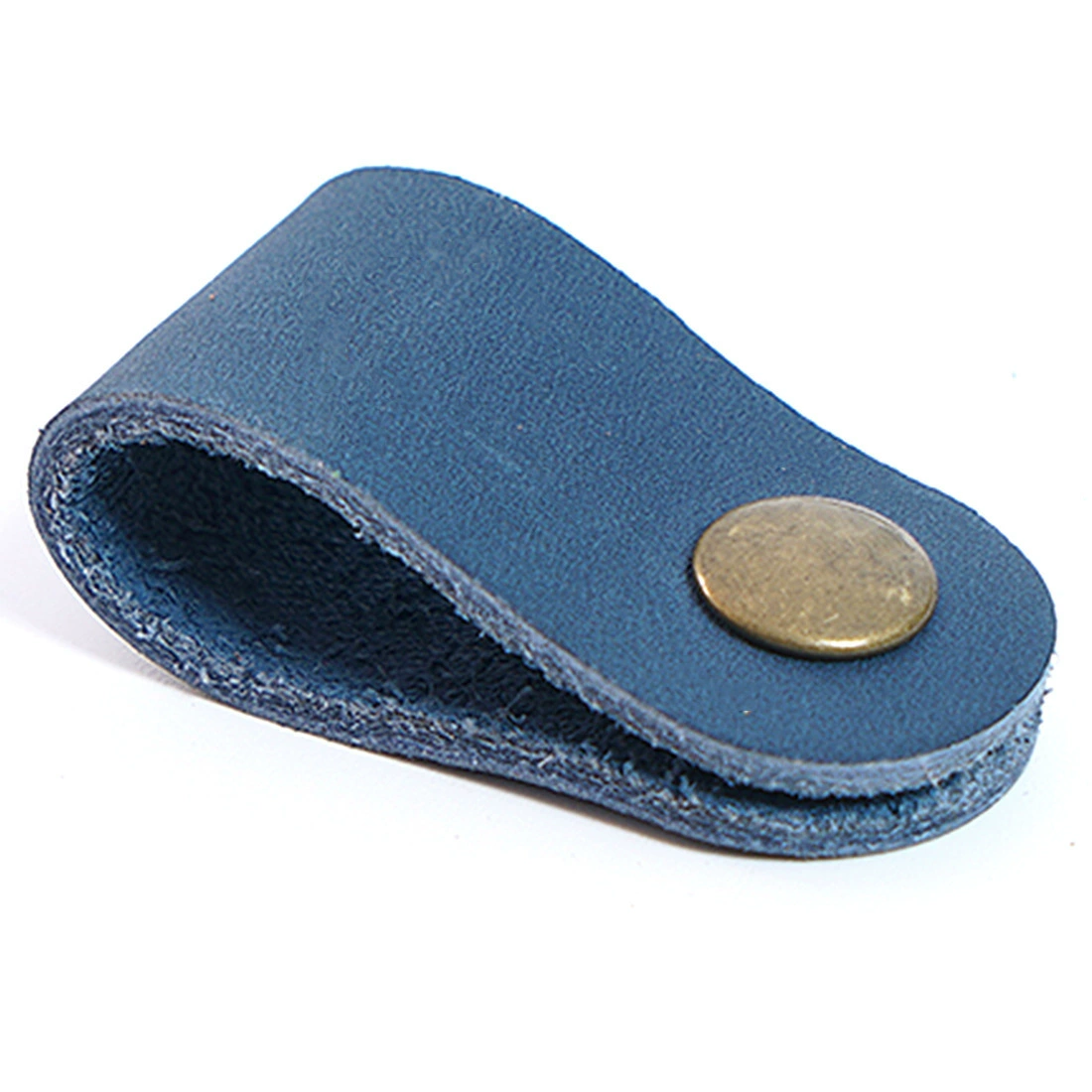 Cowhide Leather Key Holder, Top-Layer Genuine Leather, Compact 20×40 mm Key Fob