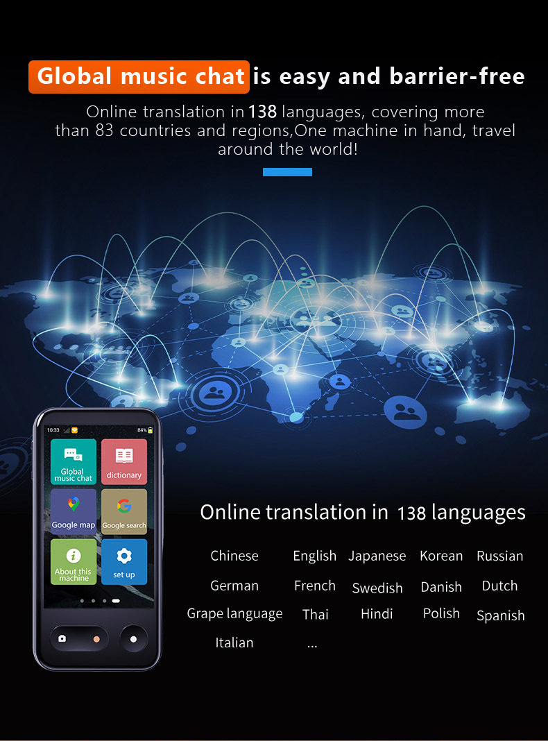 11批发语音翻译器录音实时同声英语学习对讲 同步互译离线随身